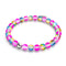 Limonade rose | Argent | Bracelet de perles de verre sirène